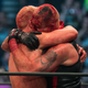 Cody Rhodes embraces his hemorrhaging brother, Dustin, after their show-stealing match at AEW’s inaugural event, Double or Nothing.